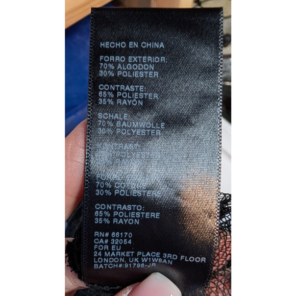 Black Lace Sheer Whimsigoth Dark Fairy Witchy Floral Embroidered Tank Dress XS - Picture 7 of 8